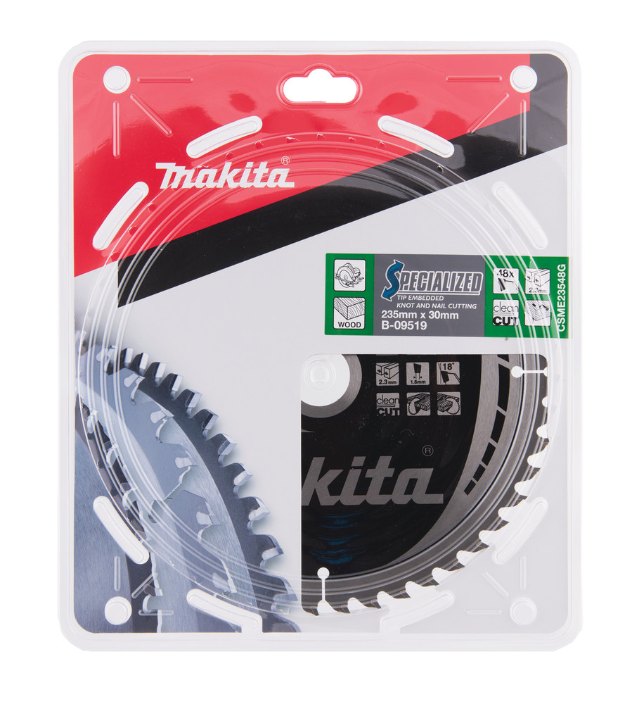 T.C.T. Zāģripa SPECIALIZED 235X2.3X30mm 18° T48, B-09519 MAKITA