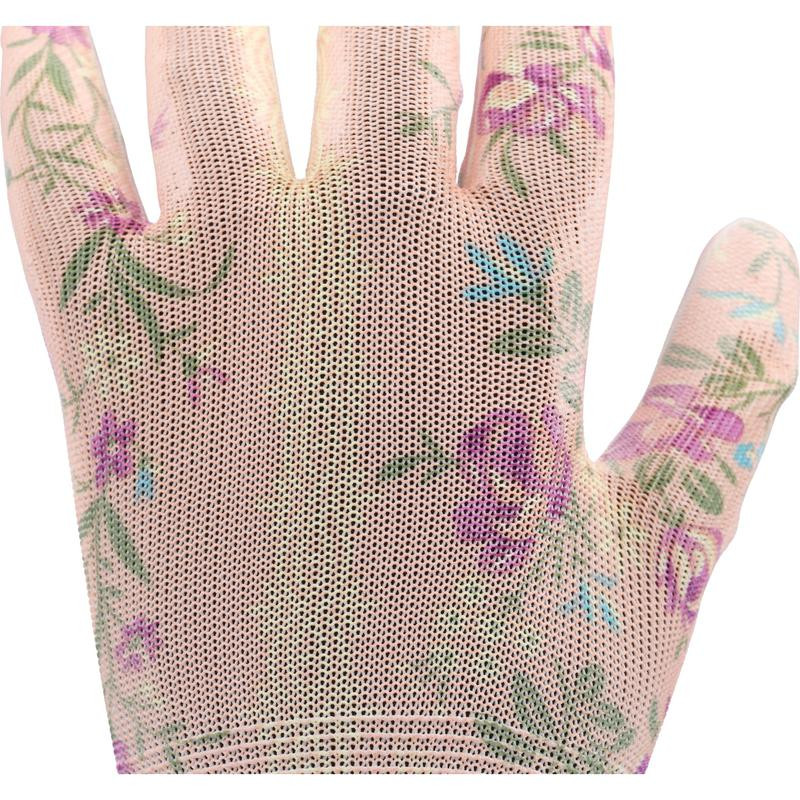 POLYESTER GARDEN GLOVES 10" WERS 74137 FLO