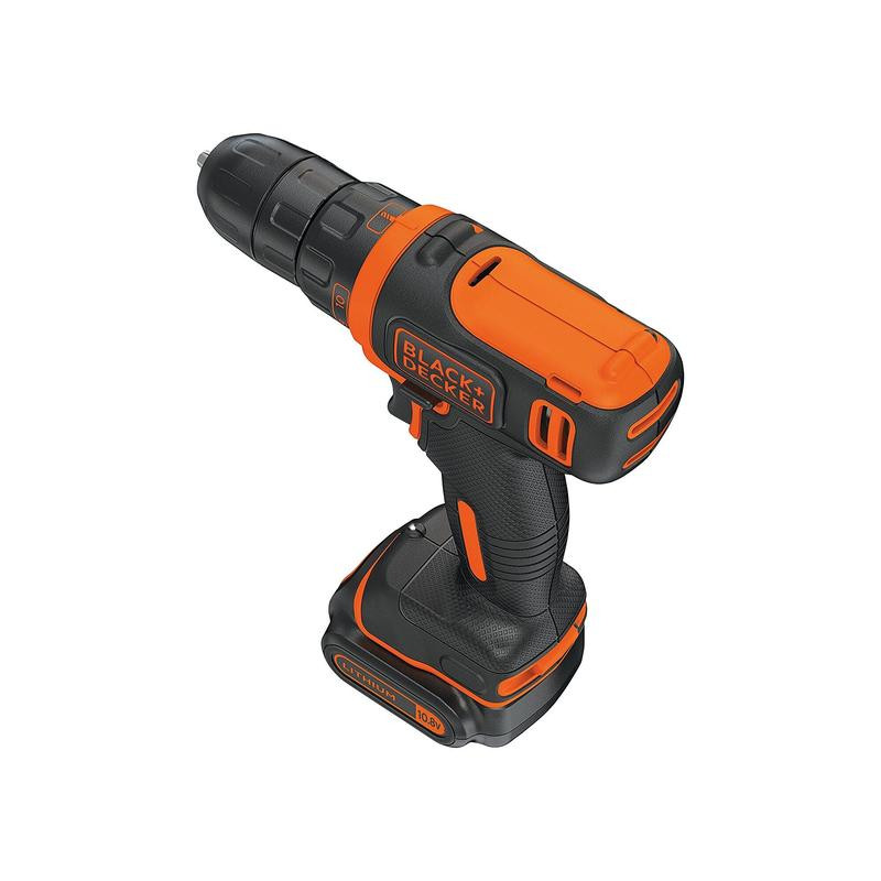 10.8V drill driver pl HT and acc in sbag BDCDD12HTSA-QW BLACK DECKER