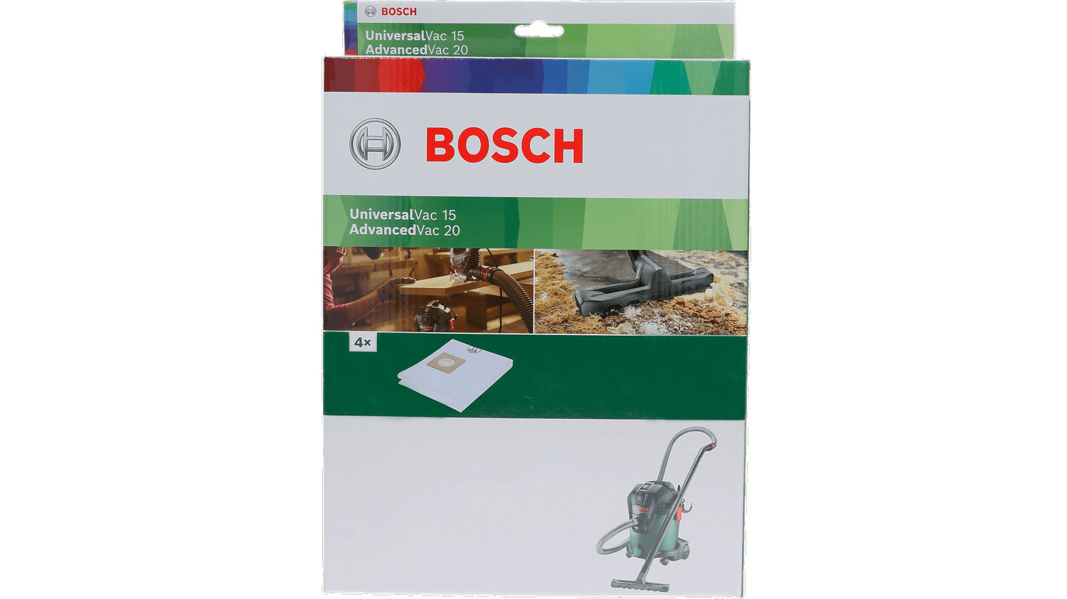 Putekļu sūcēju piederumi, izturīgi flīsa filtru maisi, 2609256F67, BOSCH