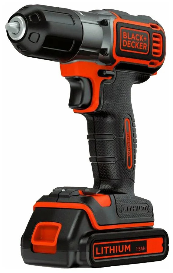 Аккумуляторная дрель-шуруповерт 18В (1х1,5Ач) ASD18K-QW BLACK DECKER