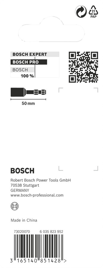 Seškanta atslēga Impact Control10mm, Tiecienskrūvgriežiem, akumulatoru skrūvgriežiem PRO IMPACT GALA ATSLĒGA, 2608522352, BOSCH