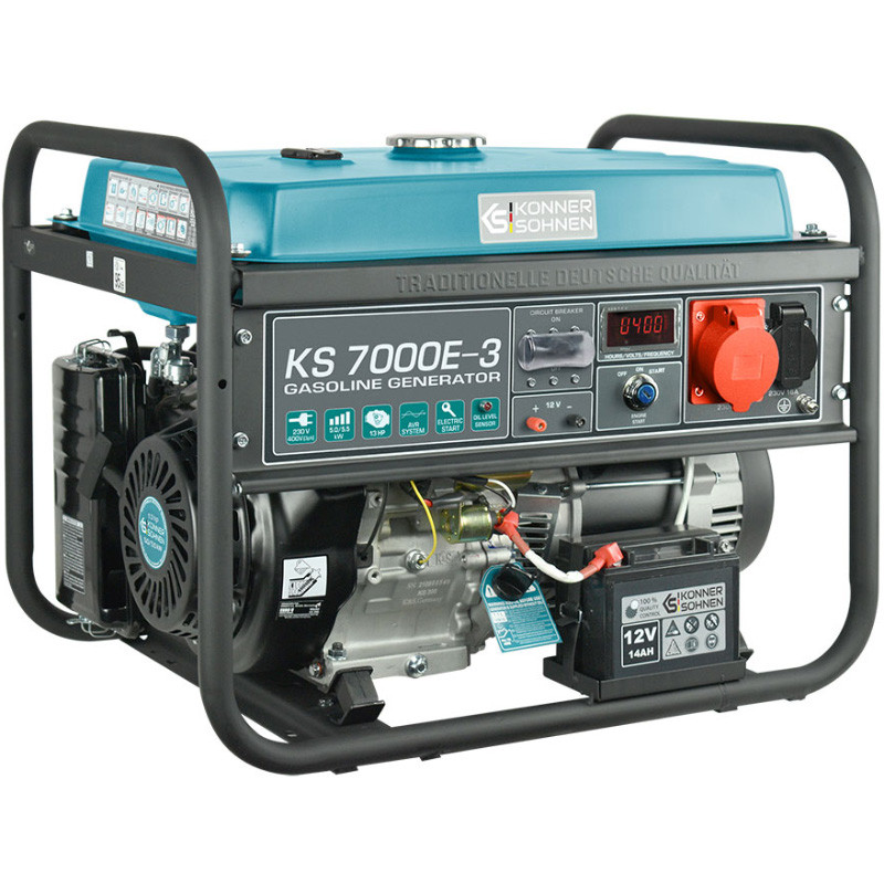 Benzīna ģenerators KS 7000E-3 400V 5500W KONNER & SOHNEN