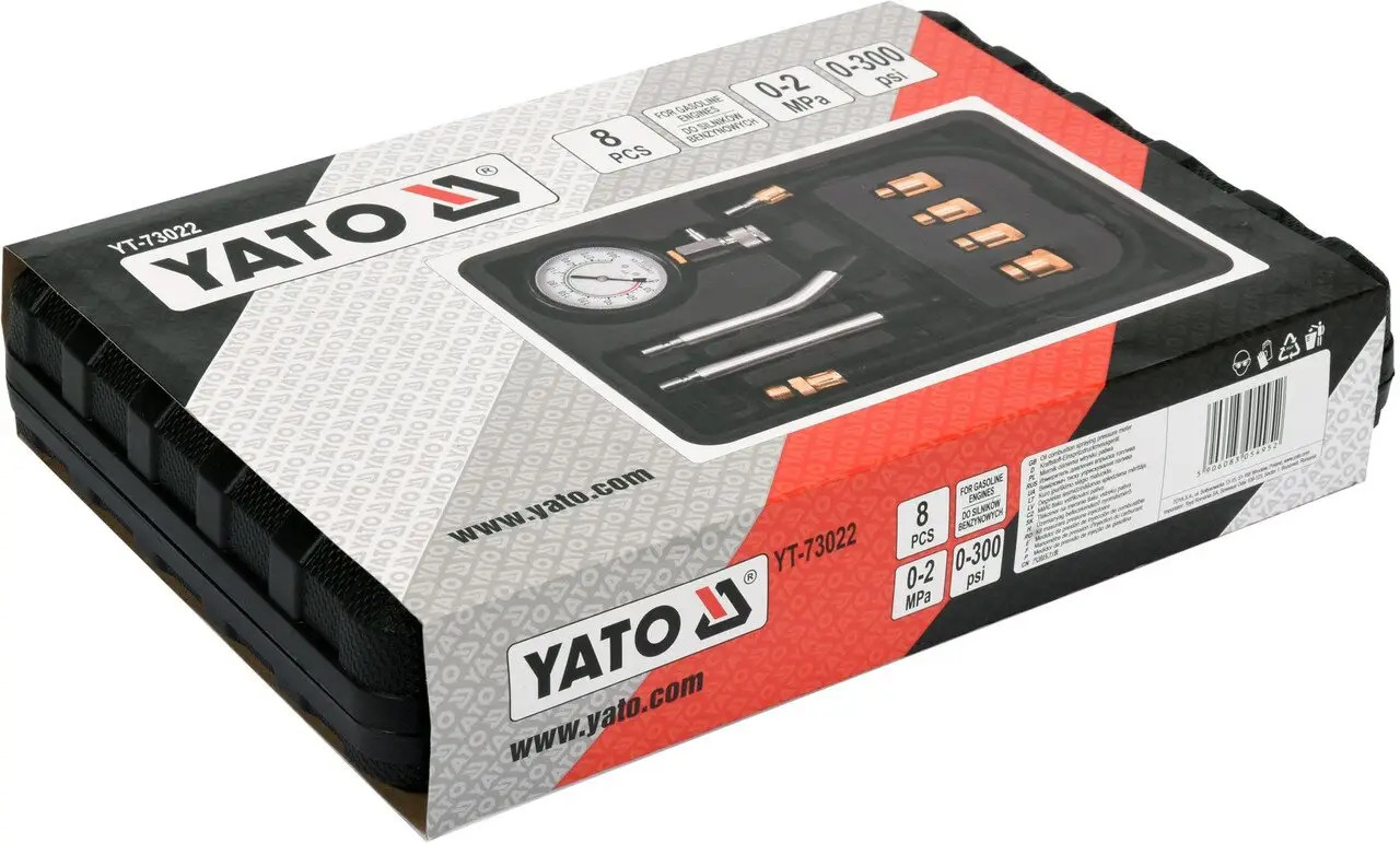 Compression Tester Kit 8 Pcs YT-73022 YATO