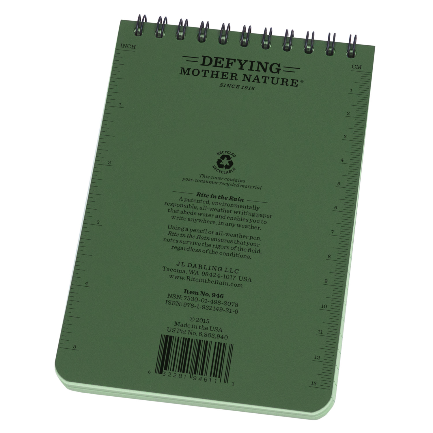 All-Weather Notebook, R558108, 558108 RITE IN THE RAIN