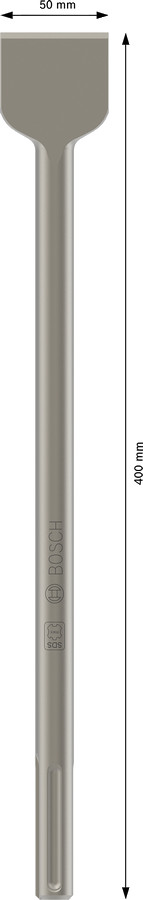 SDS max plakanais kalts 400x50mm, Eco, Perforatora urbjiem, smalcinātājiem PRO SDS MAX-4C LĀPSTVEIDA KALTS, 2608690143, BOSCH