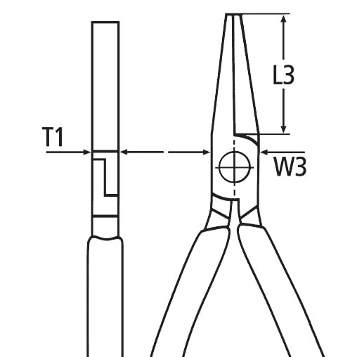 Flat Nose Pliers 2001140 KNIPEX