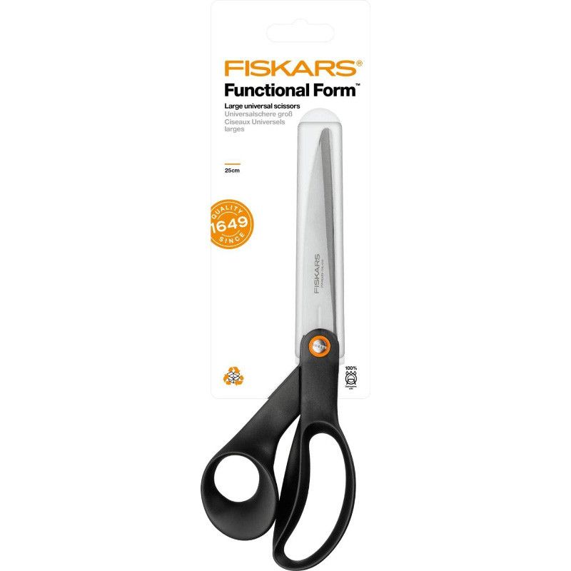 Universālās šķēres 24cm BLACK; 1019198 FISKARS