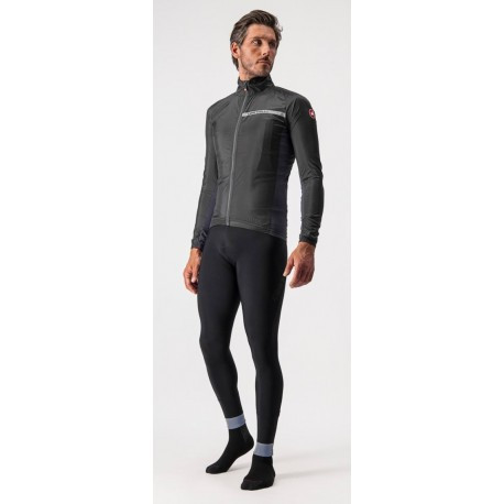 Velo jaka SQUADRA Strech Jacket, izmērs: XL, Light Black/Dark Gray, 8050949395158 CASTELLI