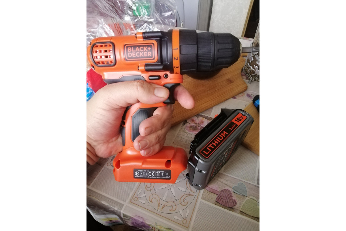 Akumulatora urbjmašīna 18V (bez akumulatora un lādētāja) BDCDD18N BAEB75 BLACK&DECKER