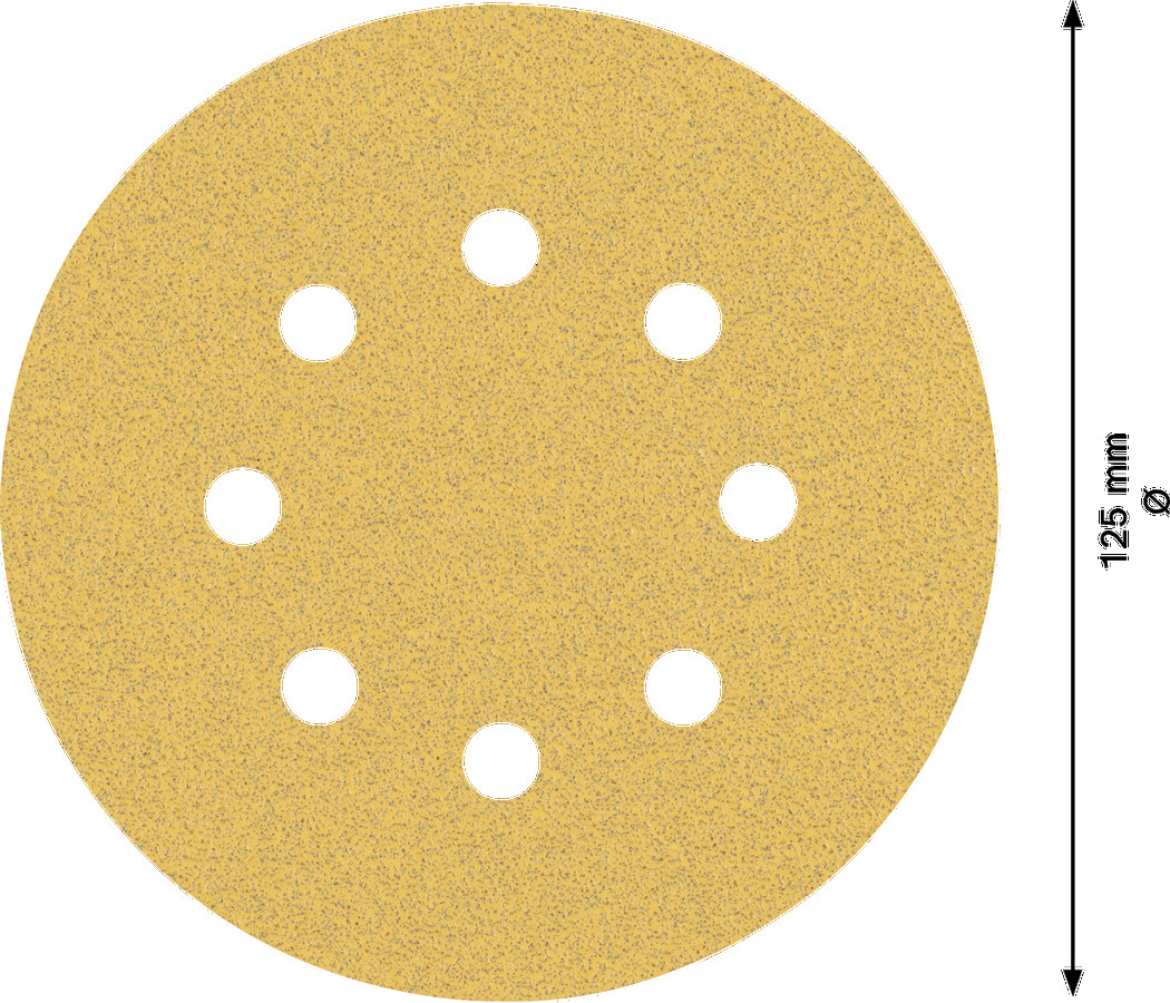 C470 smilšpapīrs 125 mm G80, 50 gab, Ekscentra slīpmašīnām, orbitālajām slīpmašīnām EXPERT C470 SLĪPDISKI, 2608900910, BOSCH