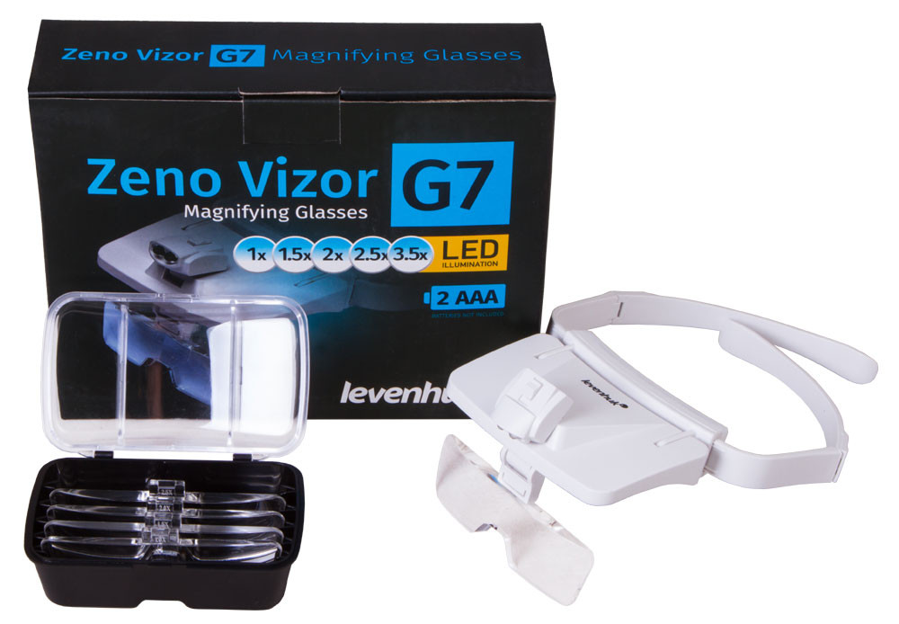 LED-ga suurendusklaasid Zeno Vizor G7 1x / 1,5x / 2x / 2,5x / 3,5x L72610