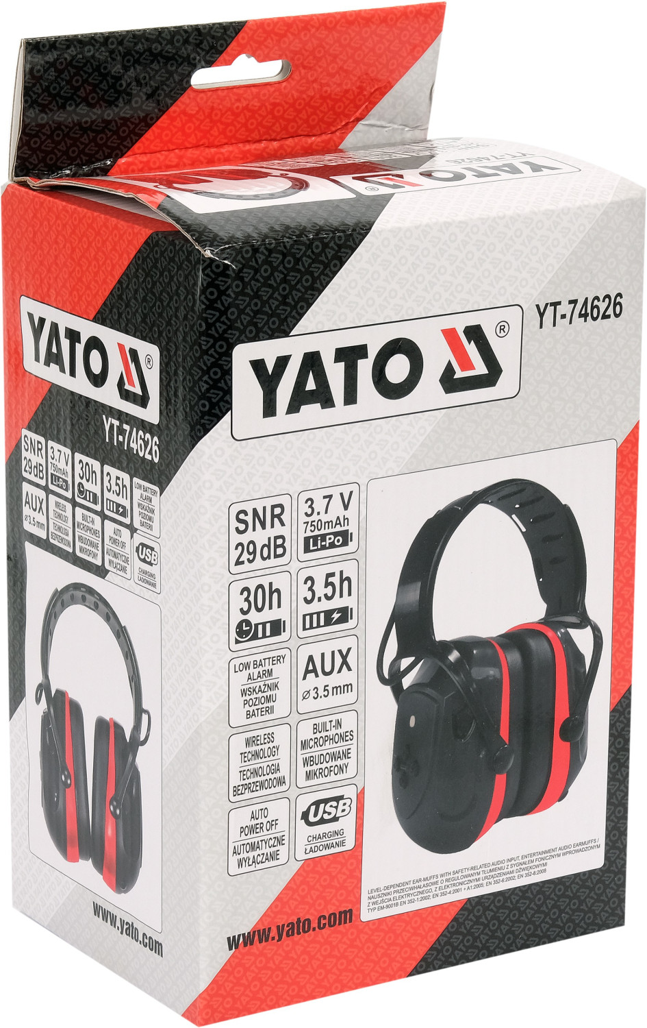 Electronic Earmuffs W/ Bluetooth YT-74626 YATO