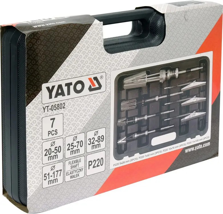 Cylinder Hone Tool Set 7 Pcs YT-05802 YATO