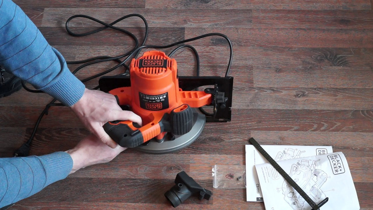 Diskinis pjūklas Black & Decker CS1550 ir daugiau