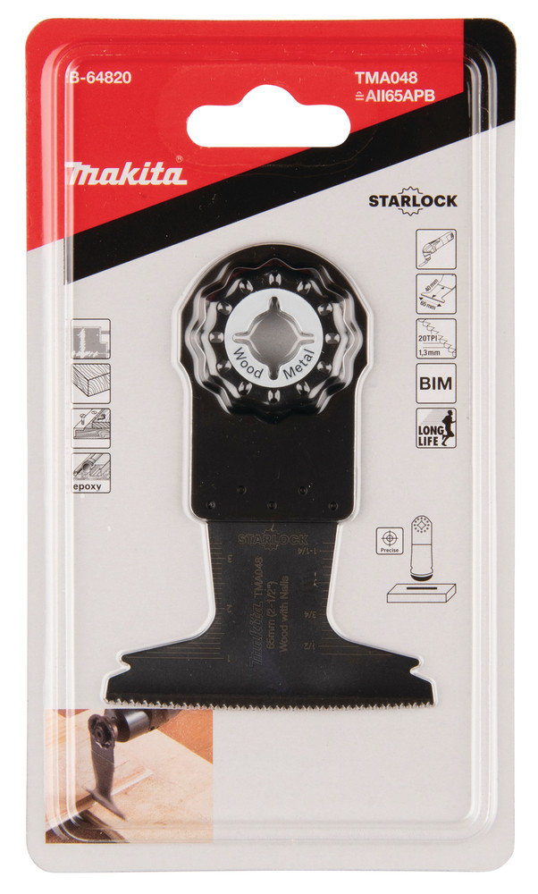 Panardinamasis MULTITOOL pjovimo diskas 65mm B-64820 MAKITA