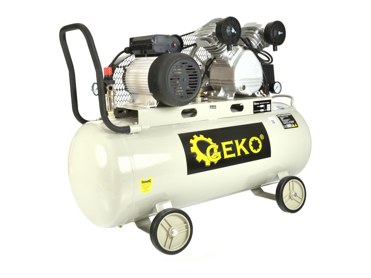 100L Eļļas gaisa kompresors V-Twin, 9 bar, 390 L/min, G80309 GEKO