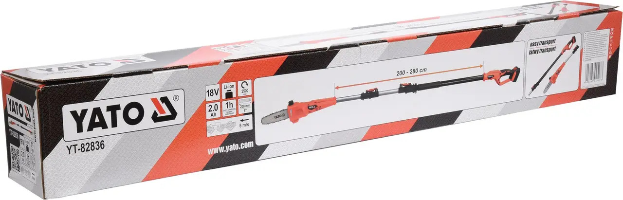 18V Telescopic Chain Saw Set YT-82836 YATO