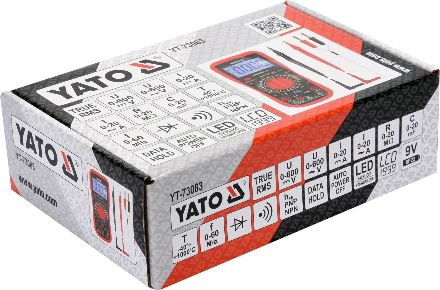 Универсальный цифровой измеритель YT-73083 YATO