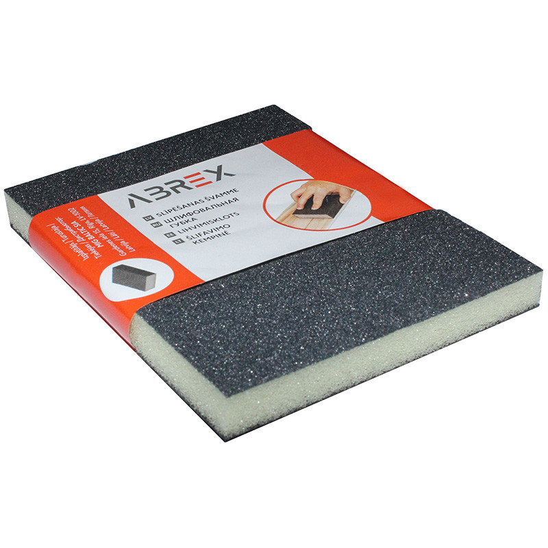 Sanding sponge 150, double-sided, soft 124x98x12, ABREX