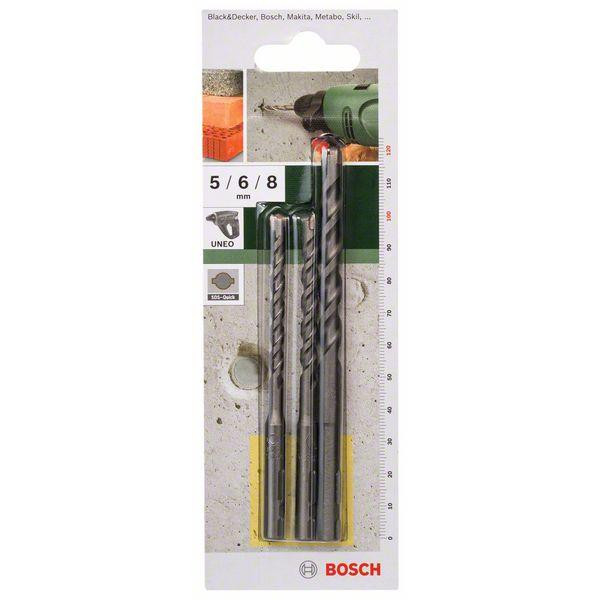 Urbju kompl. betonam SDS- Quick 5/6/7, CONCRETE DRILL BIT SET SDS QUICK (3 PCS.), 2609256908 BOSCH