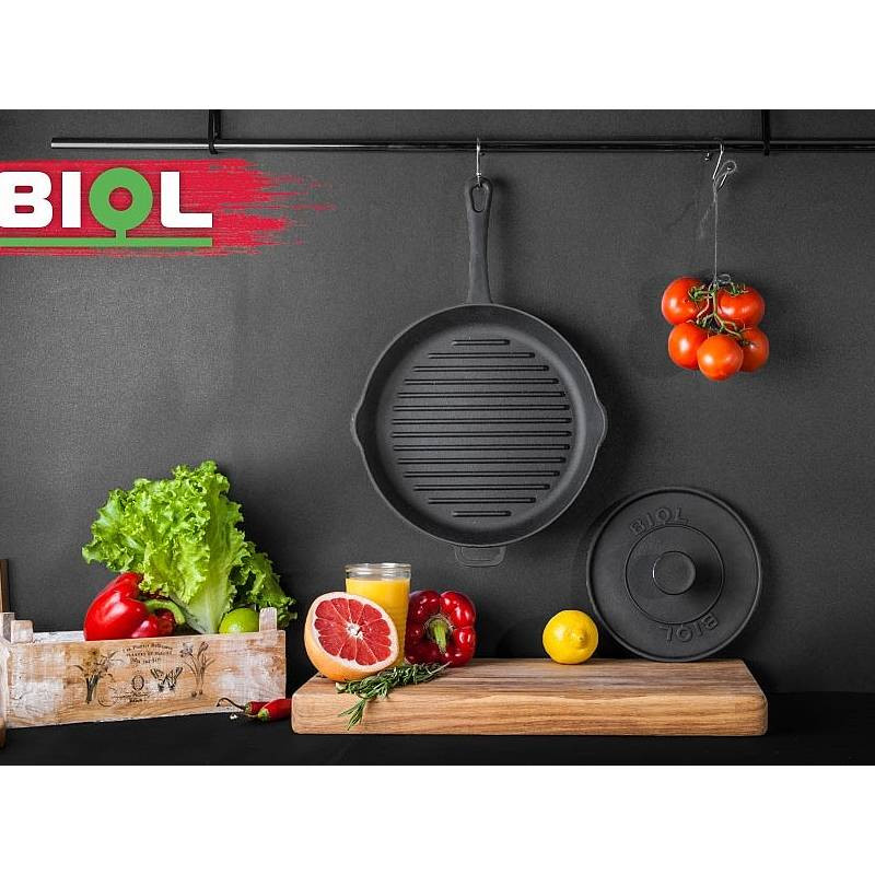 Čuguna panna GRILL ar lieto rokturi 260 x 55 mm BL1126 BIOL