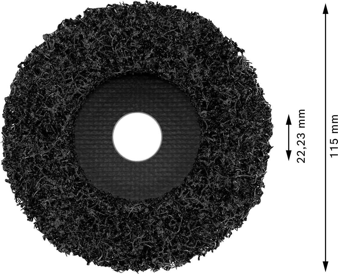 Tīrīšanas disks metālam 115mm, leņķa slīpmašīnai, Mazām leņķa slīpmašīnām PRO N377 TĪRĪŠANAS DISKS, 2608607632 BOSCH