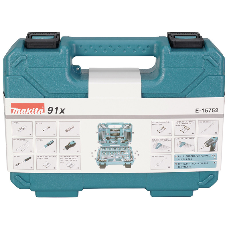 Tarvikute komplekt 91 tk. E-15752 MAKITA