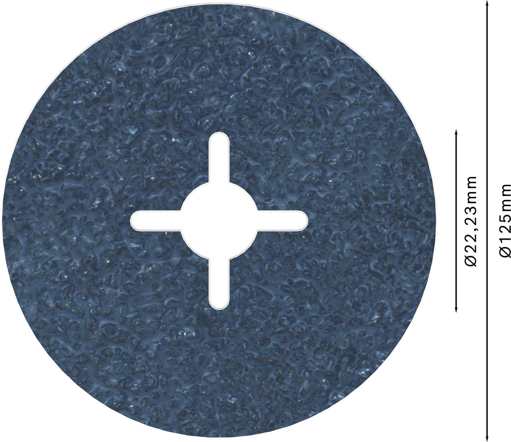 Fiber disks BestforMetal D=125 mm,K 24,1 gab., Mazām leņķa slīpmašīnām PRO R574 ŠĶIEDRU DISKS, 2608606731, BOSCH