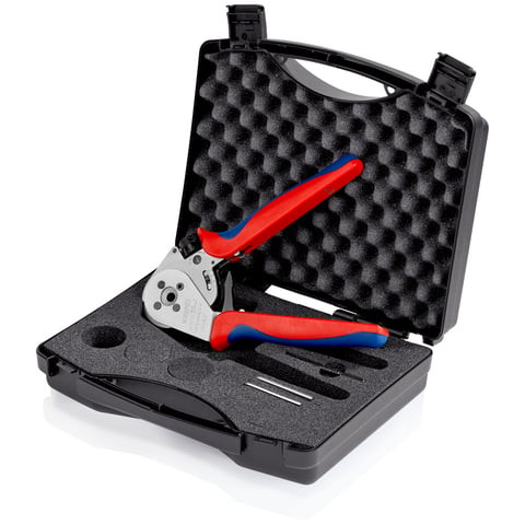 Four-Mandrel Crimping Pliers for turned contacts 975265 KNIPEX