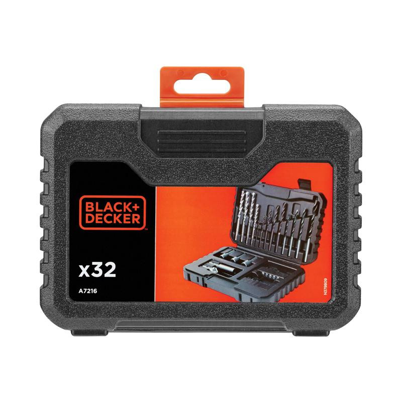 32-osaline puurimis- ja kruvimiskomplekt A7216-XJ BLACK DECKER