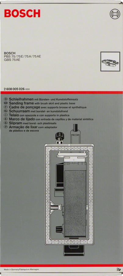 Slīpēšanas rāmis jostu slīpmašīnām, viegla montāža, 2608005026, BOSCH