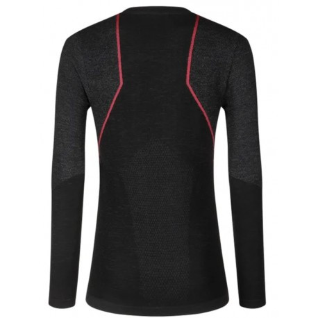 Termo krekls WOOL40 Aero Longsleeve W, izmērs: M, Black/Hibiscus, 8020647267859 LA SPORTIVA