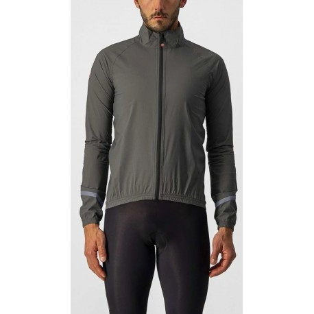 Velo jaka EMERGENCY 2 Rain Jacket, izmērs: L, Light Black, 8050949394151 CASTELLI