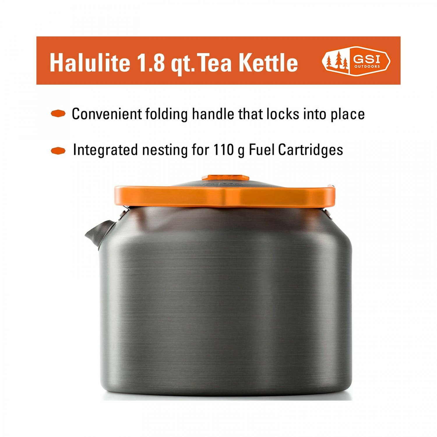 Tējkanna Halulite 1,8QT Tea Kettle GSI50168 GSI OUTDOORS