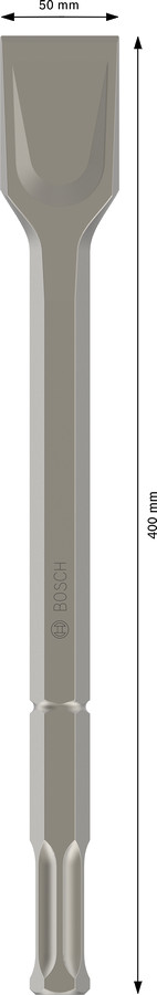 Plakanais kalts 50x400 mm Hex 22mm, Hilti TE-S, Smalcinātājiem PRO HEX 22-5C LĀPSTVEIDA KALTS, 2608690192, BOSCH