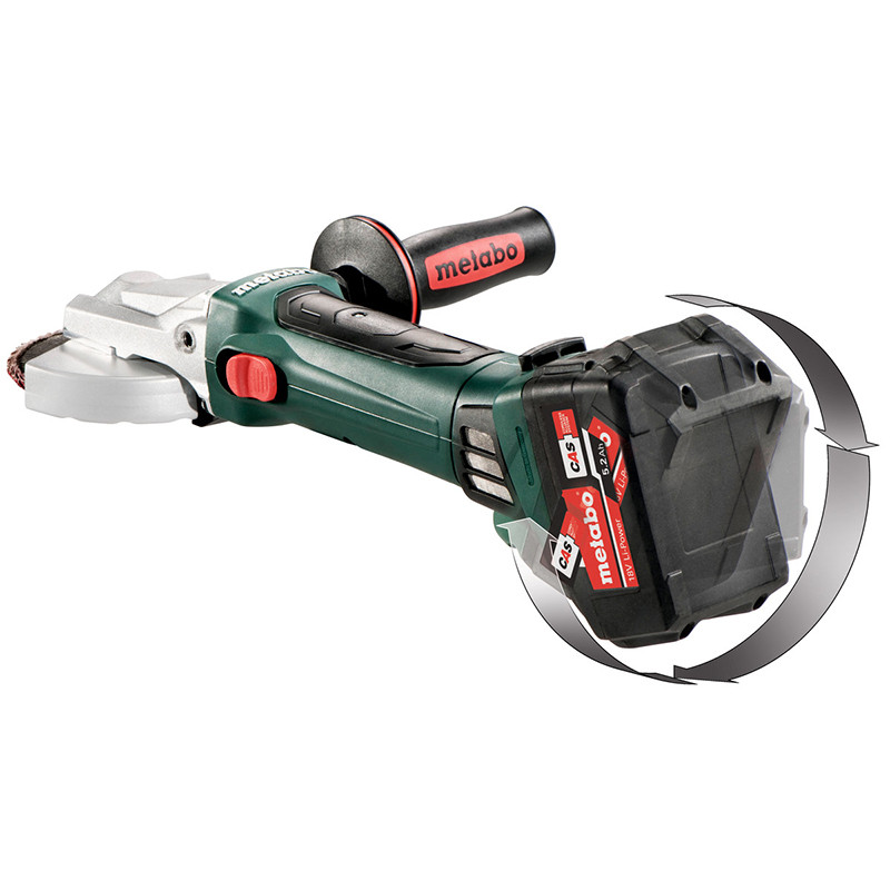 Akumulatora leņķa slīpmašīna 18V 125mm WF 18 LTX 125 QUICK +METALOC II 601306840 METABO