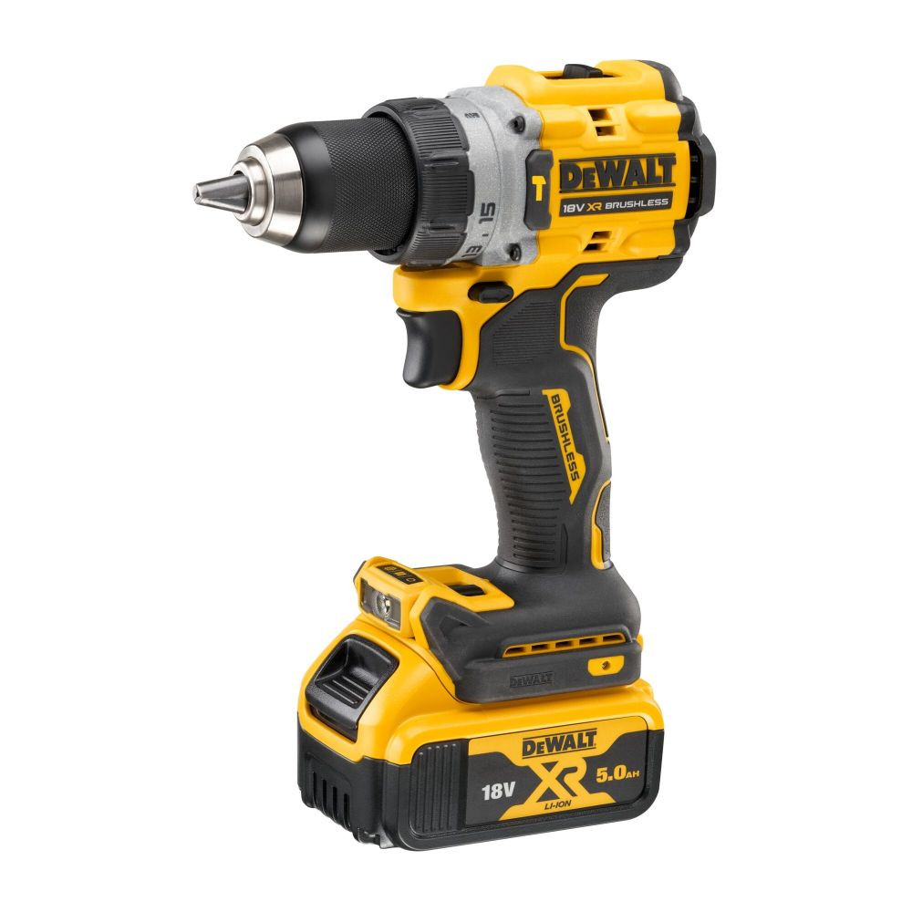 Аккумуляторная ударная дрель 18 В (2x5,0 Ач) DCD805P2T-QW DEWALT