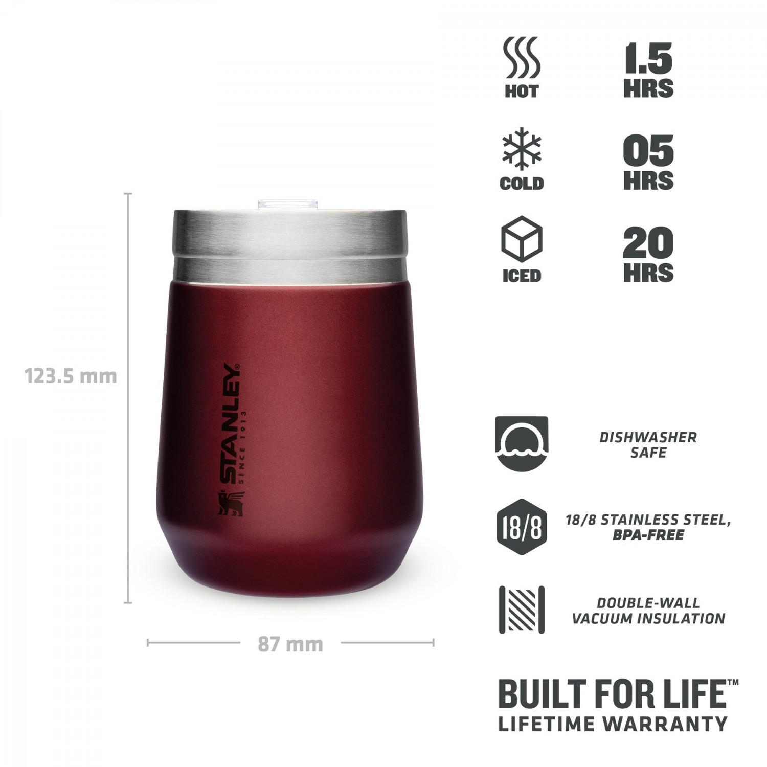 Termokrūze The Everyday Tumbler 0,3L sarkana 2810292003 STANLEY