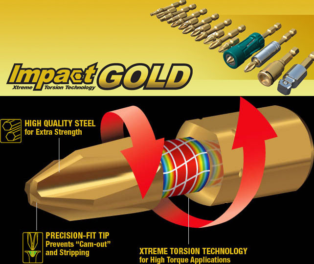 Набор насадок Impact Gold Torsion (26шт.) B-49921 MAKITA