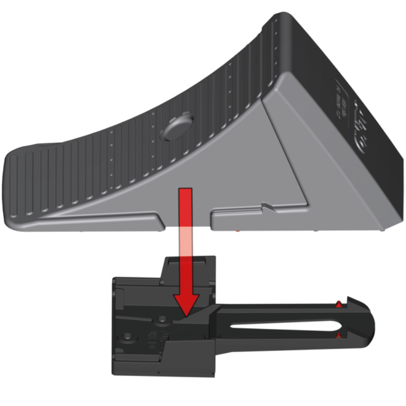 Riteņu bloķētājs 230x92x100mm 1gab. (UK 10 K-2); 1237250 AK-KO