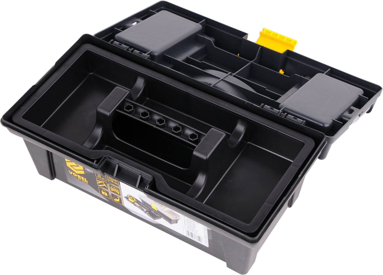 PLASTIC TOOL BOX PR-12" 78811 VOREL