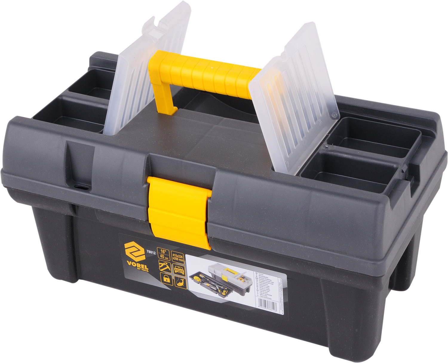 PLASTIC TOOL BOX PR-16" 78812 VOREL