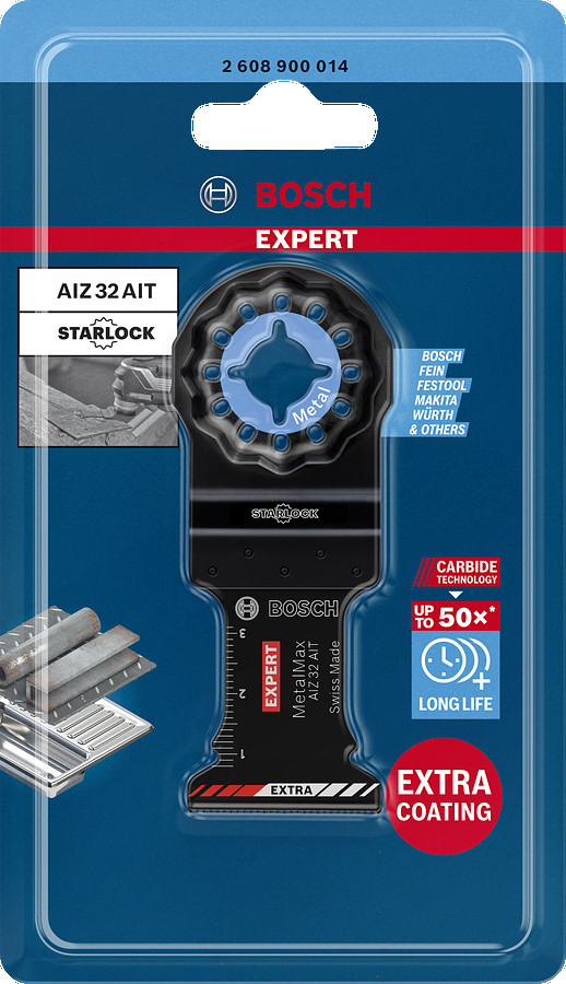 Starlock AIZ32AIT 1 gab., Svārstību daudzfunkcionālajiem darbarīkiem EXPERT AIZ 32 AIT METALMAX GREMDZĀĢĒŠANAS ASMENS, 2608900014, BOSCH