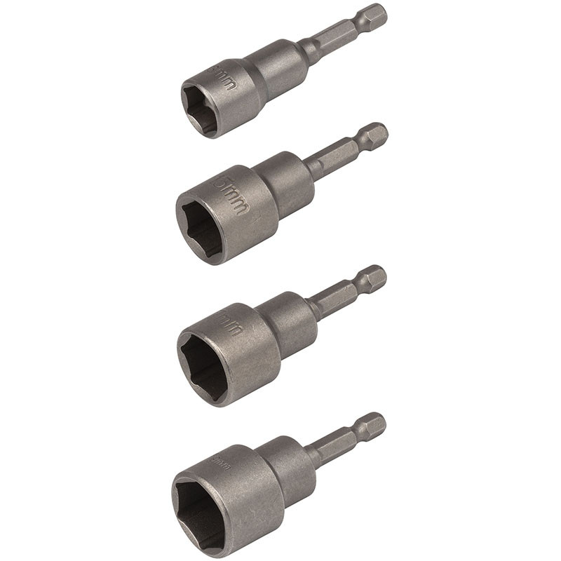 Bits for nuts 13, 15, 17, 19mm (4pcs.) Kreator