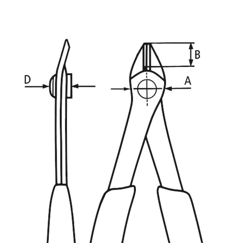 Replės elektronikai Super Knips XL 140mm, 7803140 KNIPEX