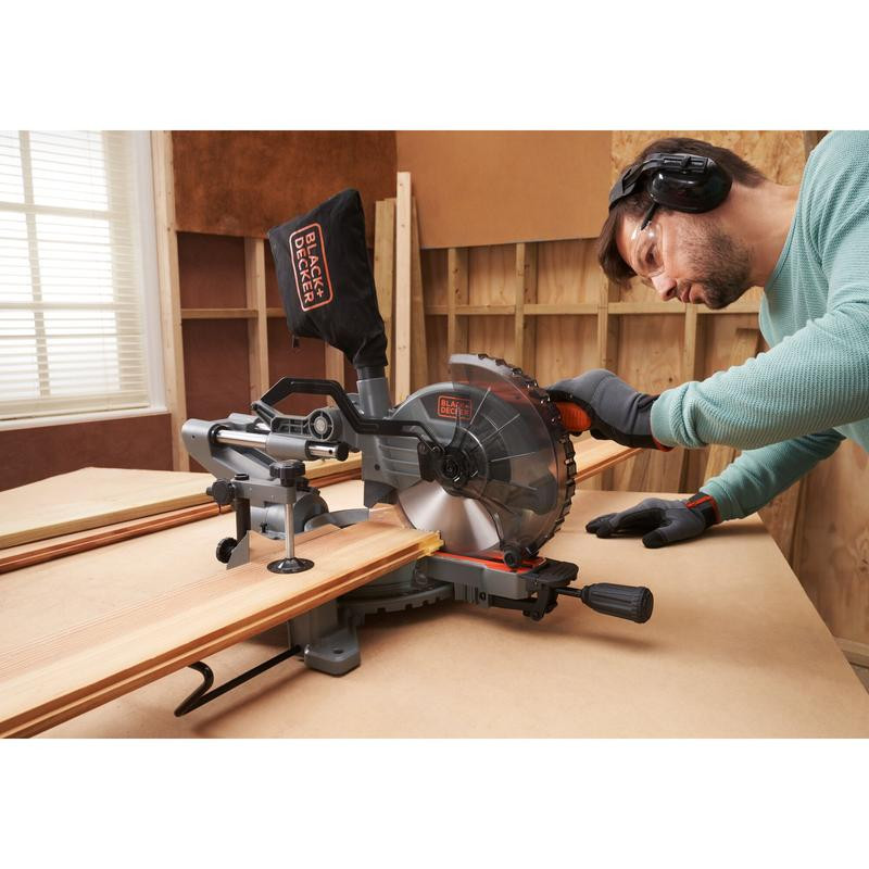 B+D 1500W 216mm Slide Mitre Saw BES701-QS BLACK DECKER