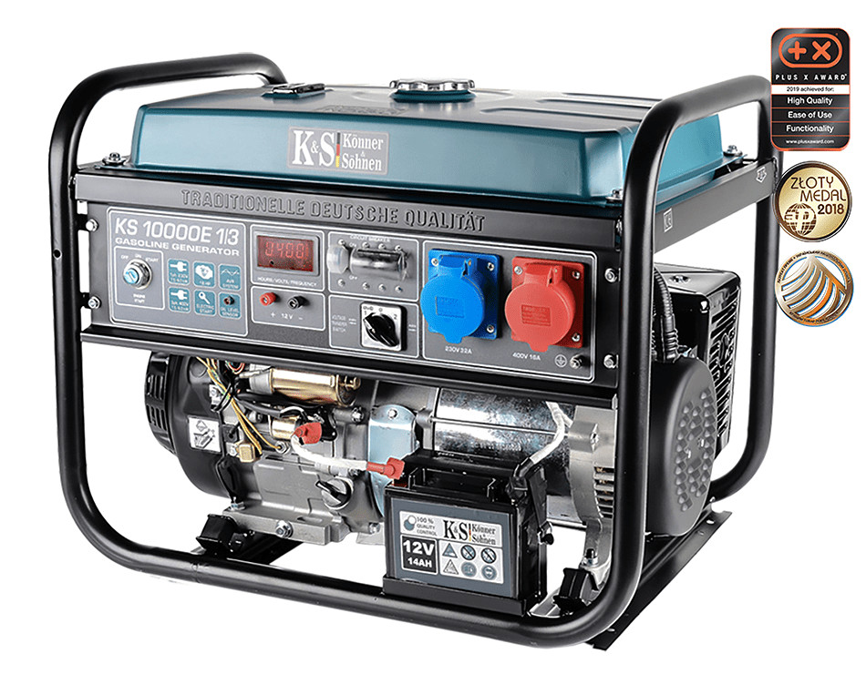 Benzīna ģenerators KS 10000E-1/3 230V / 400V 8000 W KONNER & SOHNEN