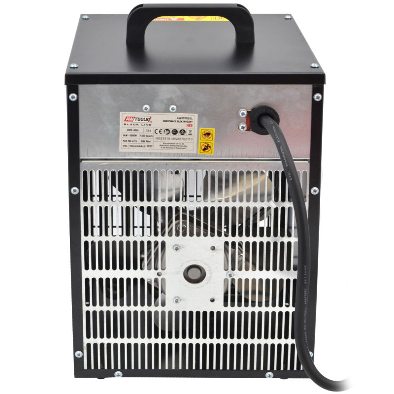 Elektrinis šildytuvas su ventiliatoriumi 5KW AW85702BL AWTOOLS