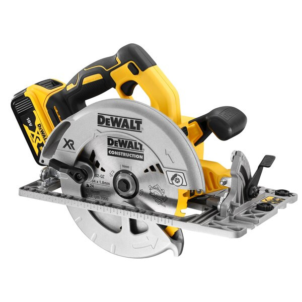 DEWALT 18V akumuliatorinis diskinis pjūklas 184mm TSTAK